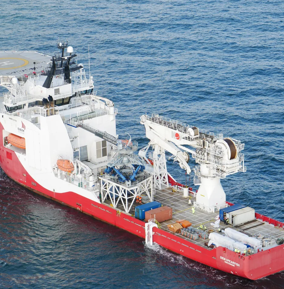 Offshore Wind Vessel at sea