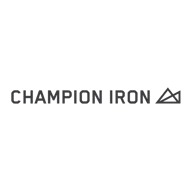 Logo with "CHAMPION" text and a stylised mountain graphic on a black background.