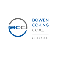 Logo of Bowen Coking Coal Limited in blue and gray.
