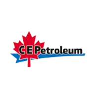 CE Petroleum logo with a maple leaf design.