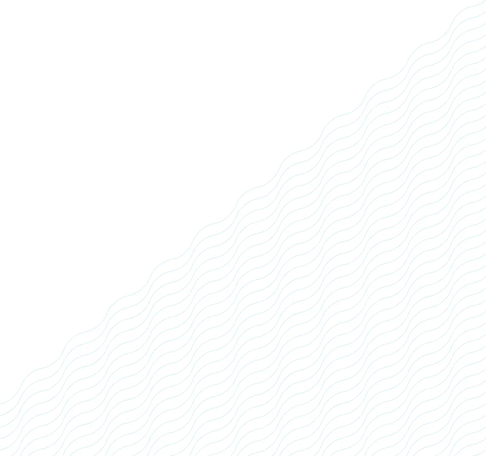 Abstract wavy line pattern on a white background.